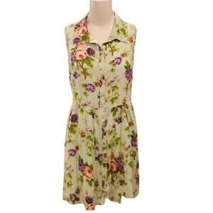[Kirra] Flower Collared Tank Dress - Size L